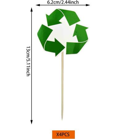 Garbage Truck Birthday Party Supplies Garbage Truck Cupcake Toppers for Trash Truck Waste Management Recycling Party Supplies - Buy Online on GoSupps.com