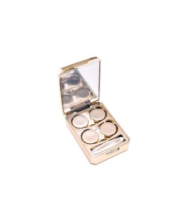 Optometry lens container contact lens container box contact lens container simple partner double storage portable myopia hidden care contact lens box (color: pink) (color: gold)