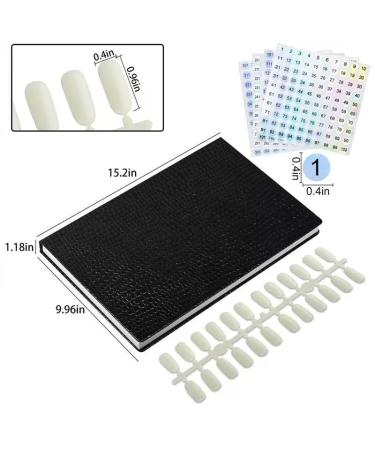 Professional 308 Nail Colors Chart & Black Display Book | Nail Gel Polish Swatches & Practice Card for Salons - International Shipping Available - Buy Online on GoSupps.com