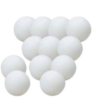 Liberty Imports Beer Ping Pong Balls - Pack of 12 Table Tennis Balls - Lightweight Durable Seamless White Bulk for Party Carnival Games