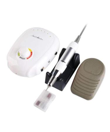 220V 35000RPM Professional Electric Nail Drill Mini Portable Manicure Pedicure Set Nail Buffer Manicure Pedicure Polishing Tools White