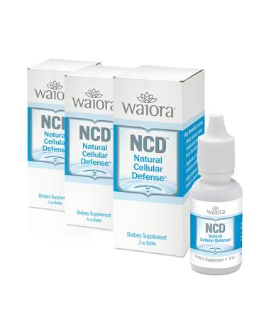 Waiora Natural Cellular Defense (NCD) Liquid Zeolite Drops for Men & Women - Supplements for Immune System & Healthy Gut Support (0.5oz Clinoptilolite Zeolite Bottle 3 CT)