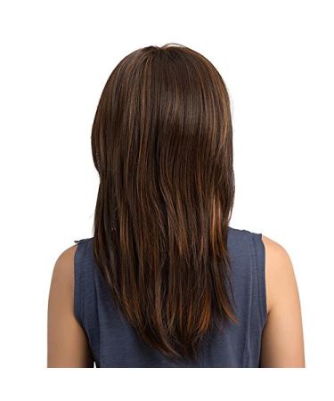 TopWigy 22 Mix Color Long Brown Synthetic Wig for Ladies | Perfect Halloween Hair Wig | Women s Fashion Wigs - Buy Online on GoSupps.com