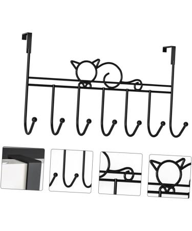PRETYZOOM 7 Door Hook Coat Hangers Bedroom Door Modern Decor Towel Hooks Coat Hook for Door Strip Shelf Office - Buy Online on GoSupps.com