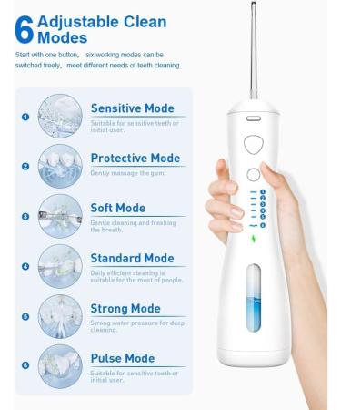 Buy Cordless Water Dental Flosser - Ultra Oral Irrigator for Braces Care | 6 Modes & 4 Jet Tips - Fast International Shipping - Buy Online on GoSupps.com