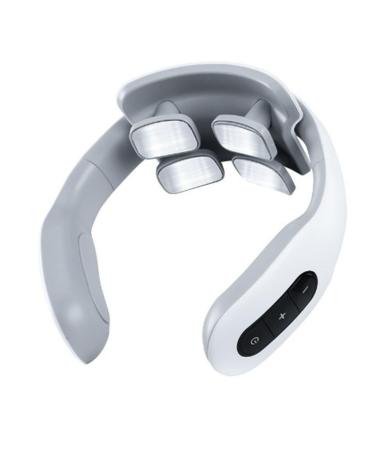Neck massage device electrical pulse neck massager with heat transmission relieves pain reduced tiredness adjustable neck neck massage device for muscle relaxation