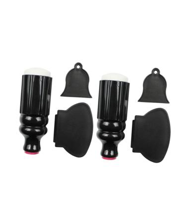 Angoily 2 Sets Fingernail Stamper Manicure Stamp Scraper Nail Art Plates Stamping Nail Art Nail Art Stamping Kit Nail Scraper Plate Nail Manicure Kit Nail Kits Polish Painted Silicone Soft