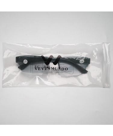 Vevesmundo Semi-Brown Plastic Rectangular Reading Glasses for Men & Women - International Shipping Available - Buy Online on GoSupps.com