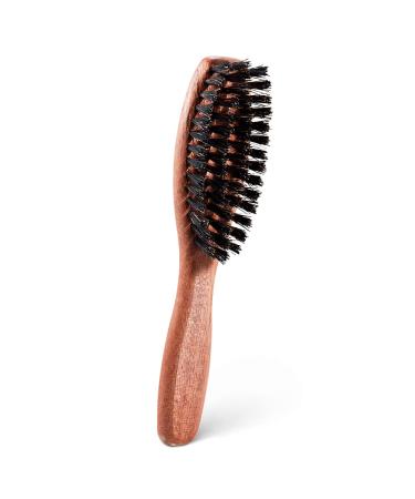Dick Johnson Bartbrush - Handmade Wild Boar Bristle Beard Brush with Nylon Pins | Perfect for Long & Thick Beards - 15 cm Portable & Durable Made in Spain - Buy Online on GoSupps.com
