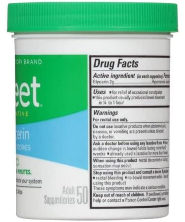 NBGRLVS TOOBOSS SIXNEA Fleet Laxative Suppository 2g Strength - 50 Jar Pack - Buy Online on GoSupps.com