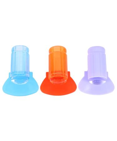 Solustrie 6st nail art silicone stamp clear nail art stamp Image plate nail dance plate gelee nail stamp nail stamps made of silicone gel-pad print pebbles plug-in board color b