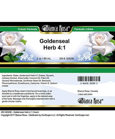 Bianca Rosa Goldenseal Herb 4:1 Cream (2 oz ZIN: 520290) - 3 Pack - Buy Online on GoSupps.com