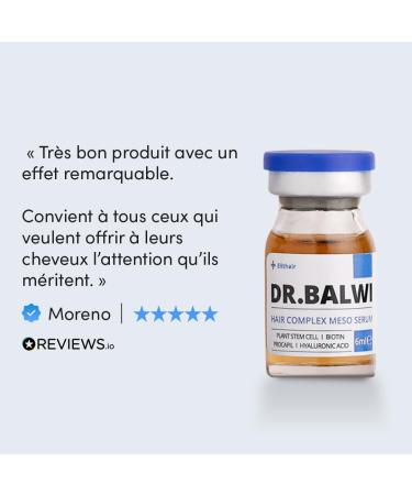 Dr. Balwi S rum anti-chute avec Procapil & AnaGain renforce les racines des cheveux favorise la croissance des cheveux avec biotine et cellules souches sans silicone ni parab ne 5 flacons de 6 ml - Buy Online on GoSupps.com
