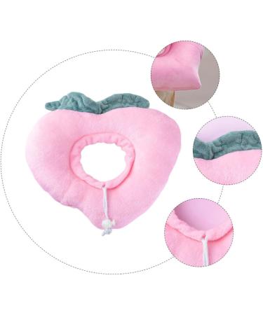 Ipetboom 1pc Pink Cat Headgear Recovery Pet Anti-Lick Lovely Anti-Licking Juicy Peach Neck Dog L Pink - Buy Online on GoSupps.com