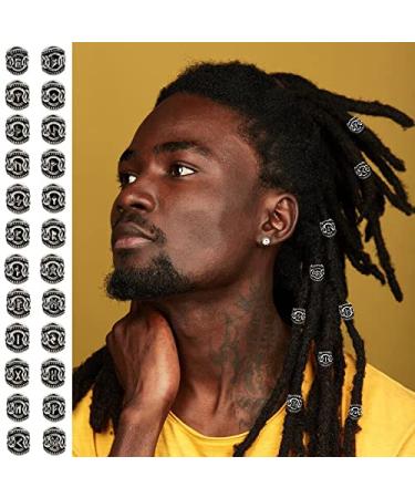 100 PCS Viking Hair Beads - Antique Norse Tube Beads for Men and Women | Silver Dreadlocks Jewelry Charms | Braiding Accessories and DIY Hair Decoration - Buy Online on GoSupps.com