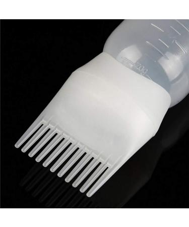 Xiton Plastic Root Comb Applicator Bottle Hair Coloring Dye Applicator Scalp Treament Bottle Essential Salon Hair Cleansing Bottle 4 Ounce with Graduated Scale(Purple) - Buy Online on GoSupps.com