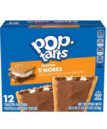 Pop Tarts Frosted Variety Pack - S'mores, Chocolate Fudge, Brown Cinnamon Sugar - 20oz (Pack of 3) with Make Your Day Bag Clip - Buy Online on GoSupps.com