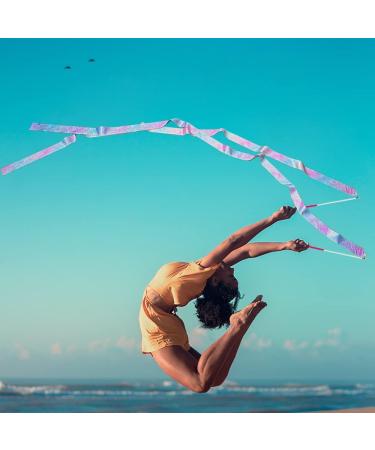 Sparkling Dance Ribbons - 78.7 Inch Rhythmic Gymnastics Ribbon Set for Kids & Adults - Buy Online on GoSupps.com