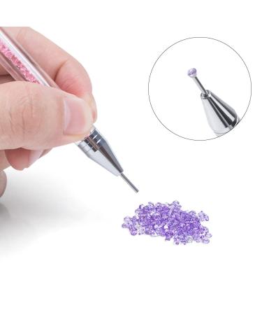 5pcs Double Head Crystal Nail Tip Pens - Yellow Nail Point Drill Chalk | International Shipping - Buy Online on GoSupps.com