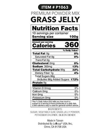 Tea Zone Grass Jelly Powder - 2.2 lb | Premium Quality for Delicious Bubble Tea - Buy Online on GoSupps.com