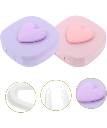 Healeved Contact Lens Container Travel Case | Durable Lens Storage Box for Outdoor Use | 7.00x6.80x2.50cm - Buy Online on GoSupps.com
