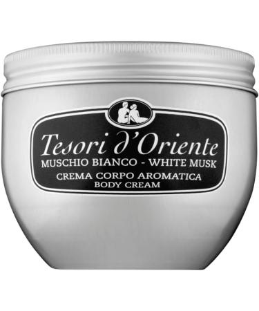 Tesori d'Oriente Crema Corpo Muschio Bianco Body Cream White Musk 300 ml + 1 x Felce Azzurra Talcum Powder 100 g Pack of 6 - Buy Online on GoSupps.com