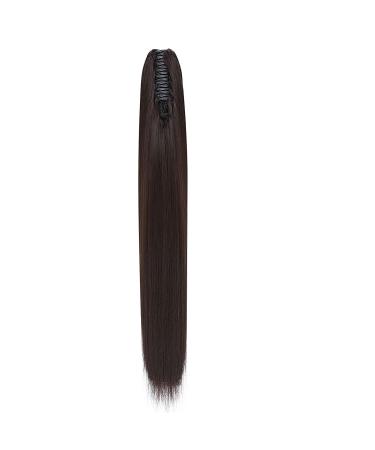 S-noilite 53cm Dark Brown Claw Ponytail Hair Extensions - Realistic Clip-In One Piece - Buy Online on GoSupps.com