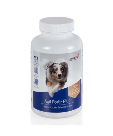 Veterinarian24 Agil Forte Plus specifically supports the joints of dogs - contains glucosamine chondroitine sulfate MSM & hyaluronic acid - 65 tablets