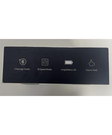 Uplayteck Massage Gun - 30 Speed Hand Massager with LCD Touchscreen & 6 Heads | Ultimate Relaxation for Shoulders Body & Back - Buy Online on GoSupps.com