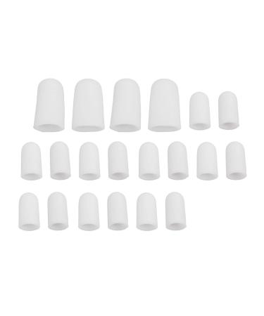 Toe cushion hose 10 pairs of toe caps silicone adjustable pain -relieving toe protection for ingrown toenails cornea corn protect the toes from friction and others painful