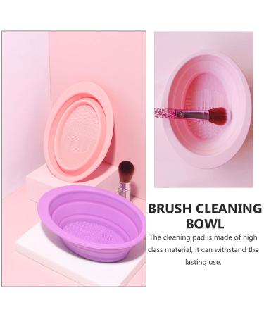 Premium Makeup Brush Scrub Pad & Cleaning Tools | Silicone Brush Cleaner Bowl & Mat for Professional Beauty Care - Buy Online on GoSupps.com
