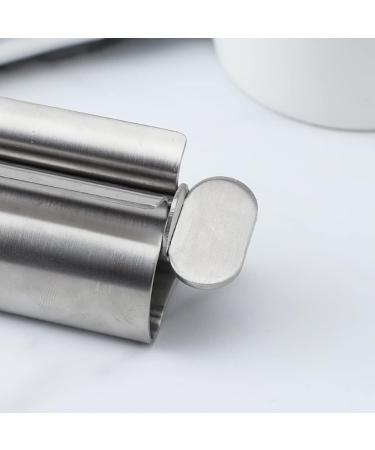 Tube Toothpaste Squeezer Toothpaste Squeezer Stainless Steel Toothpaste Squeezer Rolling Tube Toothpaste Squeezer Metal Tube Squeezer Toothpaste Seat Holder Stand For Bathroom Kitchen Stainless Steel - Buy Online on GoSupps.com
