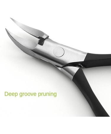 Pedicure ingrown Nail Scissors Nail Groove Pliers Nail Remover Set Bent Nose plier toenail Cuticle Nipper/207(Color:Dange Liuguangyin) - Buy Online on GoSupps.com