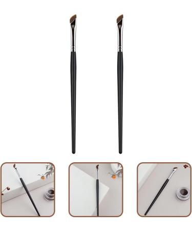 Hemoton 2pcs Eyebrow Brush Flat Concealer Brush Angled Makeup Brush Angled Concealer Brush Cosmetic Brush Flat Eyeliner Brush Flat Makeup Brush Angled Eye Shadow Brush Thin Makeup Brush - Buy Online on GoSupps.com