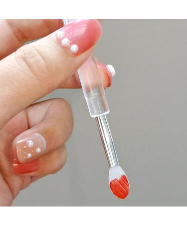 Buy Healvian 9 Pcs Silicone Lip Brushes Reusable Lipstick & Eyeshadow Applicators with Transparent Handles | International Shipping Available - Buy Online on GoSupps.com