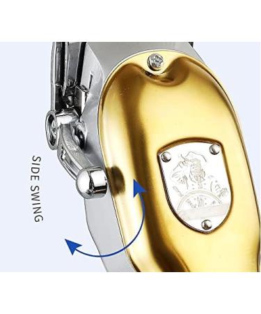 Buy Gold Electric Hair Clippers for Men | High-Power LED LCD Hair Clipper with Oil & Metal Body - International Shipping Available - Buy Online on GoSupps.com