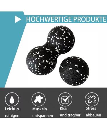 2x Massage Ball Set | Peanut Duo Massage Balls for Myofascial Release & Deep Tissue Massage | Relieve Stress & Relax Muscles - Buy Online on GoSupps.com