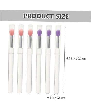 Healeved 6pcs Silicone Lip Brush Lip Gloss Brush Lipstick Applicator Eyeshadow Applicators Lip Mask Applicator Brush Silicone Brush Lip Mask Brush Lipstick Brush with Caps Lip Brush Wand - Buy Online on GoSupps.com