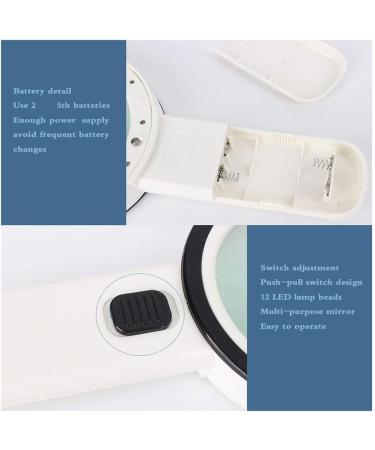 Magnifying Glasses for Hobbies Reading Magnifier Extra Large Handheld Reading Magnifying Glass with LED Light High Magnification Magnifying Glass Large Size Lighting Reading Magnifying Glass Vision - Buy Online on GoSupps.com