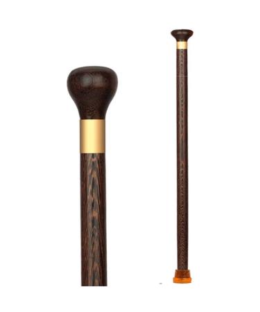 WolFum Non-Slip Crutches Crutches Environmentally Friendly and Healthy Sandalwood Material Round Handle Ergonomic Design Light and Easy to Carry Crutches Hello 85cm