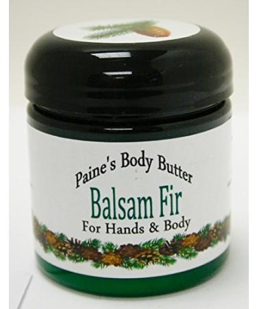 BALSAM FIR BODY BUTTER Paine's hands & body 4 oz with sweet almond oil & shea butter