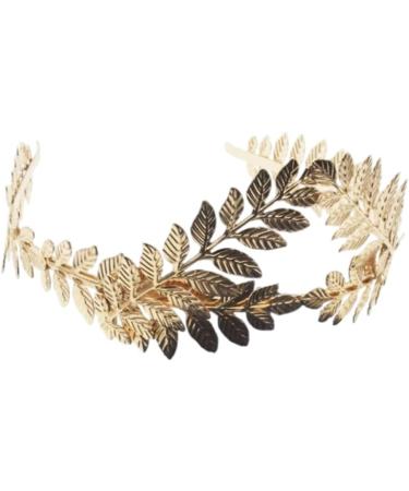 Headband Gold Leaf Headband Metal Leaves Bride Wedding Headpiece Head Wear Accessories For Women - Buy Online on GoSupps.com
