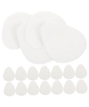 NOLITOY 50 Pairs Forefoot Half Size Pad Adhesive Forefoot Pads Dress Shoes for Women Metatarsal Pad Fence Post Brackets Pad of Foot Metatarsal Foot Pads Insole White Non-Slip Cashmere Wool