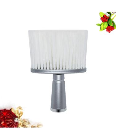 FRCOLOR 1pc Hairdressing Duster Nylon Neck Duster Brush Haircut Hair Brush Cleaner Face Brush Hair Cutting Hair Cutting Cleaning Brush Hair Cutting Sweep Duster Soft Fur Neck Brush 15.5x10 cm Silver - Buy Online on GoSupps.com