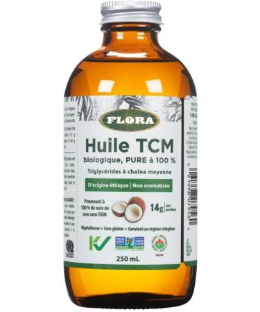 FLORA - MCT Oil Energy Boost Keto-Friendly 100% From Ethically and Sustainably Sourced Non-GMO Coconuts Caprylic and Capric Acid 250 mL Liquid Glass Bottle - Buy Online on GoSupps.com