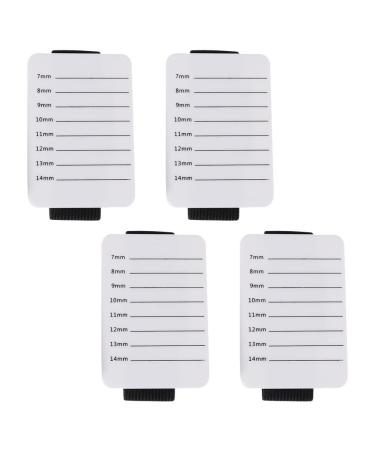 FRCOLOR 12 Pcs Acrylic Eyelash Holder - Portable Eyelash Extension Tray & Grafting Pallet (8x5.5cm) - Ideal for Professionals - International Shipping Available - Buy Online on GoSupps.com