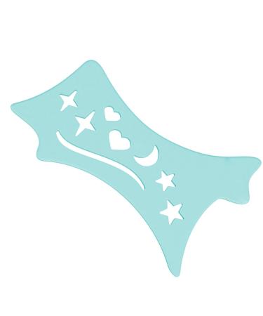 Eyeliners Stencils Wing Tips | Flexible Soft Eyeliners Tool | Precision Beveled Design Eye Liners Reusable Cleaning Cloths for Women Blue