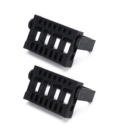 Dekaim Nail Drill Holder & Storage Box - 2PCs 16-Hole Display Stand for Nail Drill Bits (Black) | International Shipping - Buy Online on GoSupps.com