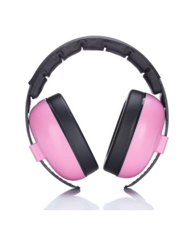 Kids Ear Protection Noise Cancelling Headphones Baby Ear Defenders Adjustable Hearing Protection Earmuffs Safety Earmuffs Noise Reduction for 0-3 Children Sleeping Airplane Pink