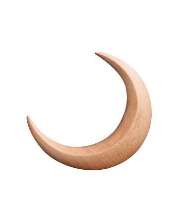 Wooden Moon Hair Stick | Hair Fork Hairpin for Parties | Efficient Hair Holding for Long Thick Hair | Natural Color | Women with Long Hair - Buy Online on GoSupps.com